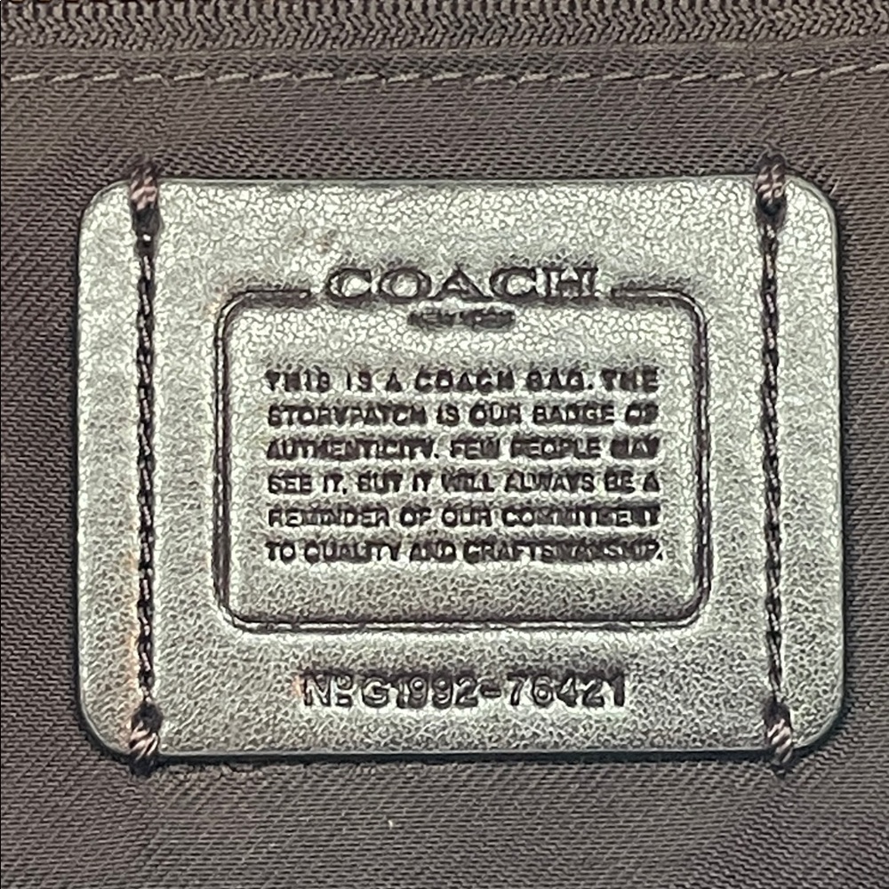 Coach Dreamer 29 Scalloped Stud Rivets Tri-tone Colorblock Leather Satchel Bag - Picture 16 of 17